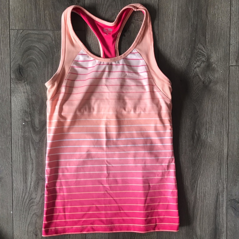 Pink, Orange Gradient Ombré Tank